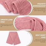 Women Men Winter Knit Scarf Fashion Ladies Scarves Warm Shawl Warps Solid Chunky Cable Knitted Long Scarf for Women Mens