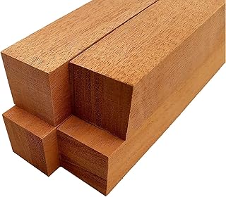 Barrington Hardwoods Mahogany Lumber Square Turning Blanks - 1.5" x 1.5" (4 Pieces) (1.5" x 1.5" x 18")