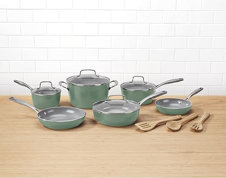 Cuisinart 52G-13SG GreenChef Ceramic nonstick cookware Set