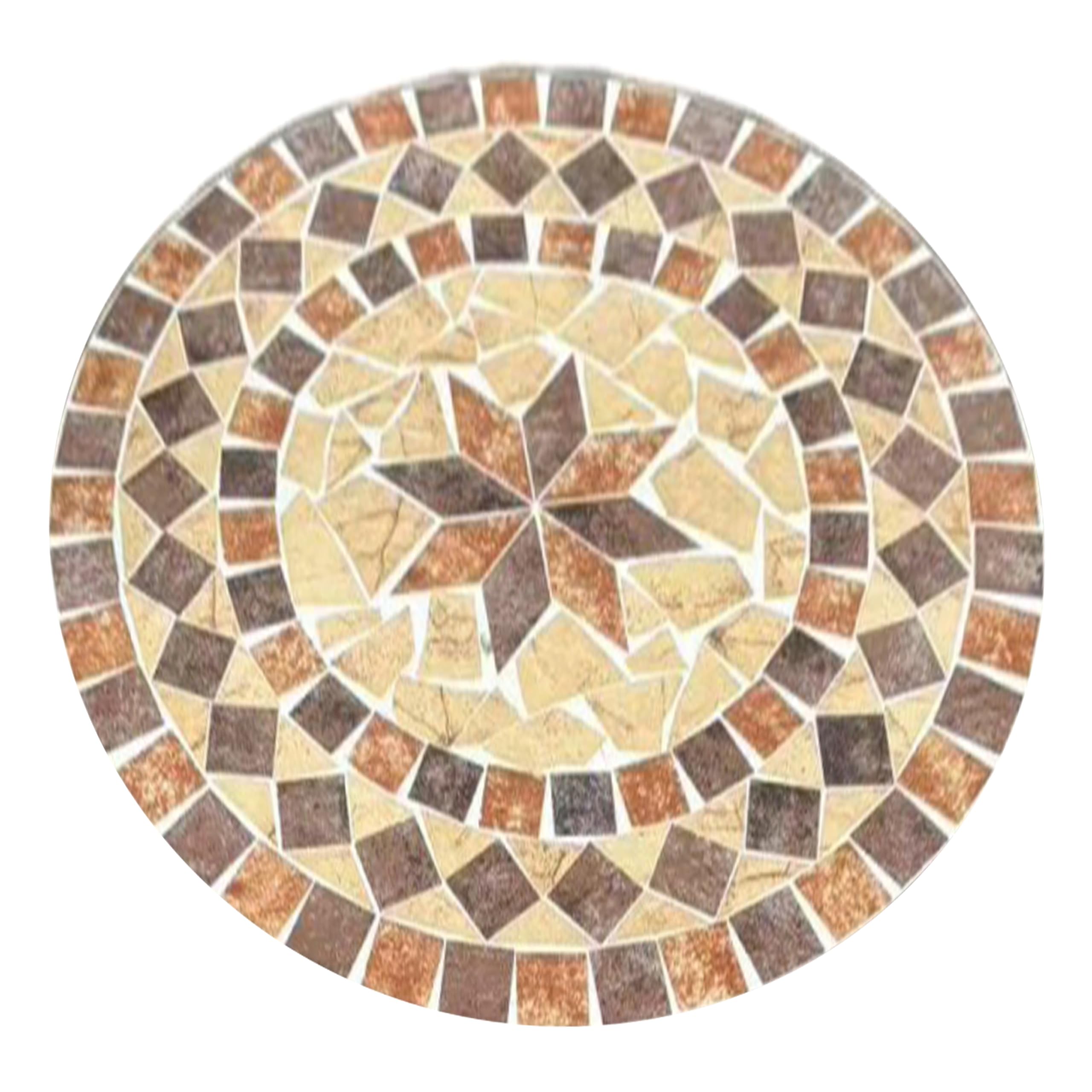 AXI Amélie Table Bistrot Mosaique Earth Brown 60 x 60 x 75 cm Table D'Appoint Extérieur Jardin
