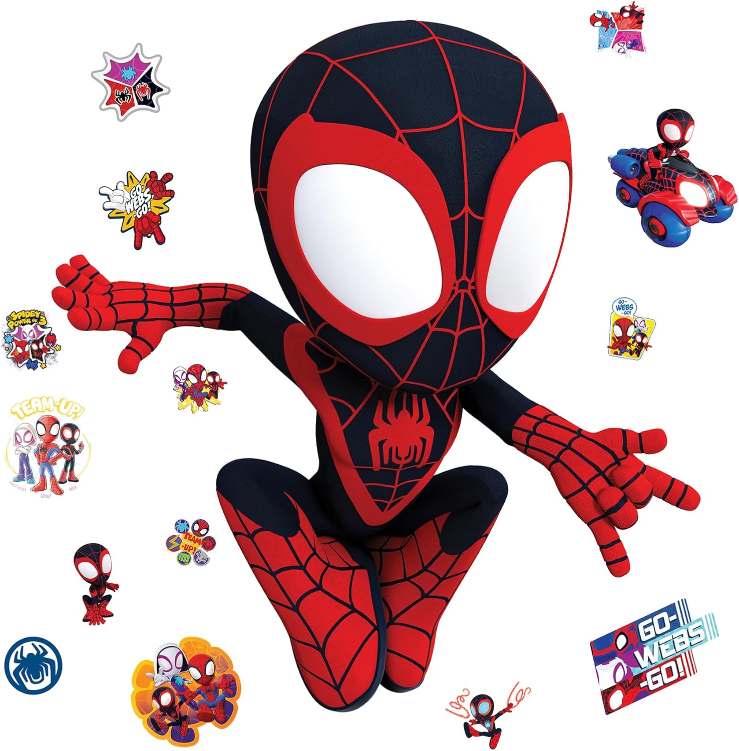 RoomMates Marvel's Spidey and His Amazing Friends: Spin Peel and Stick Wall Decals, RMK5558GM