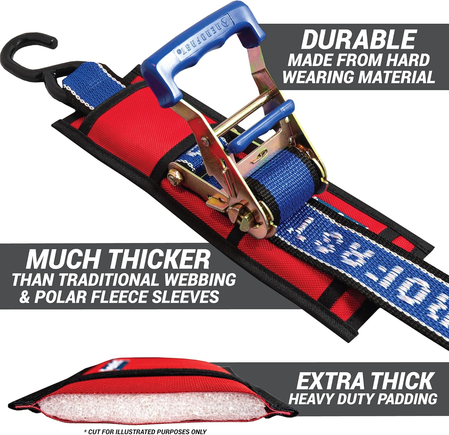 Heavy Duty Rear Transom Tie Down Bundle - Made in NZ - Ideal for Trailered Boats, Pontoons & PWCs - 3,300lbs Break Strength