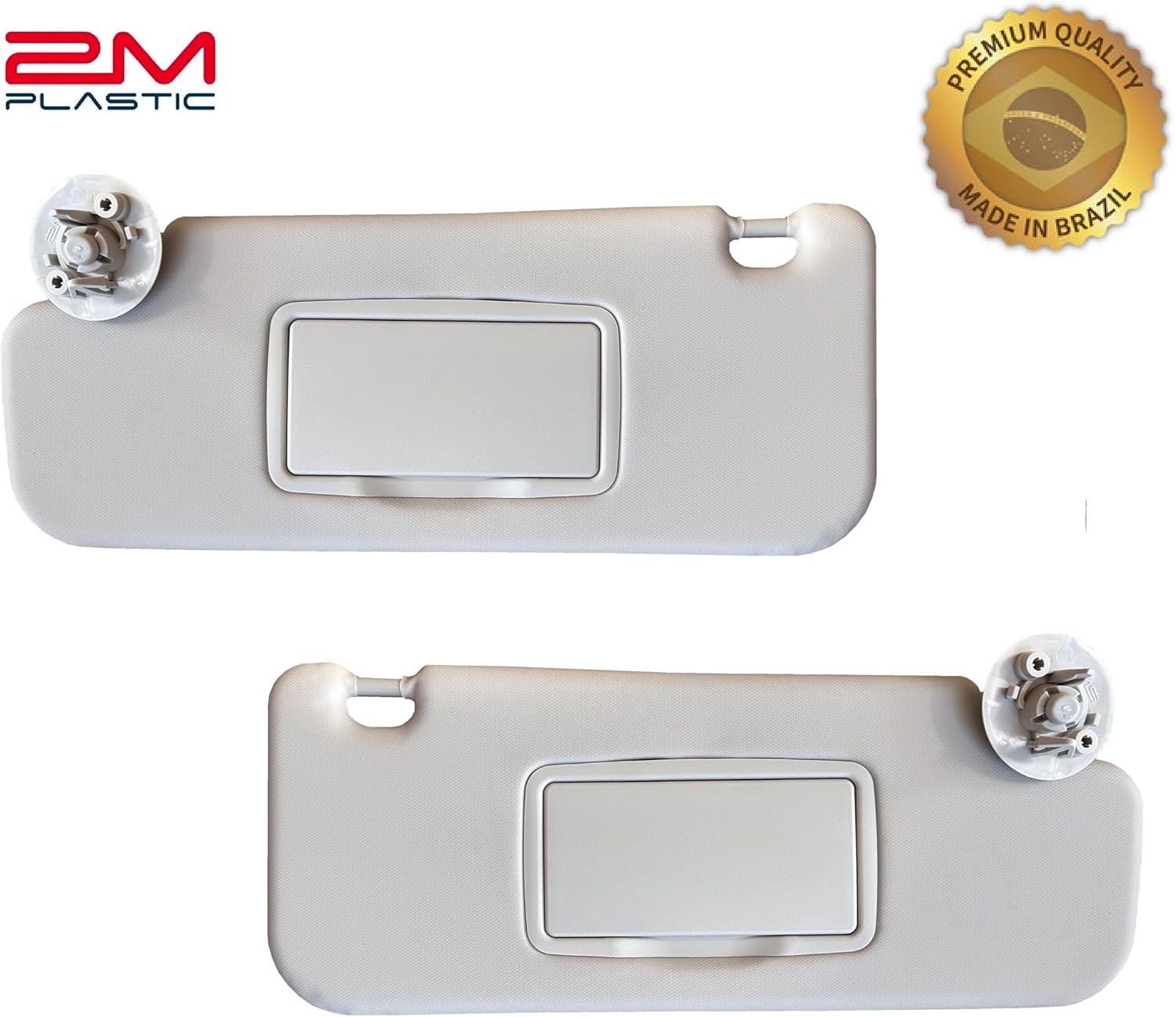 Sun Visor Fits for Chevy Cruze 2011 2012 2013 2014 2015 2016 2017 2018 2019 Pair Set Left+Right 2MPLASTIC (Gray Atmosphere 2 Screws)