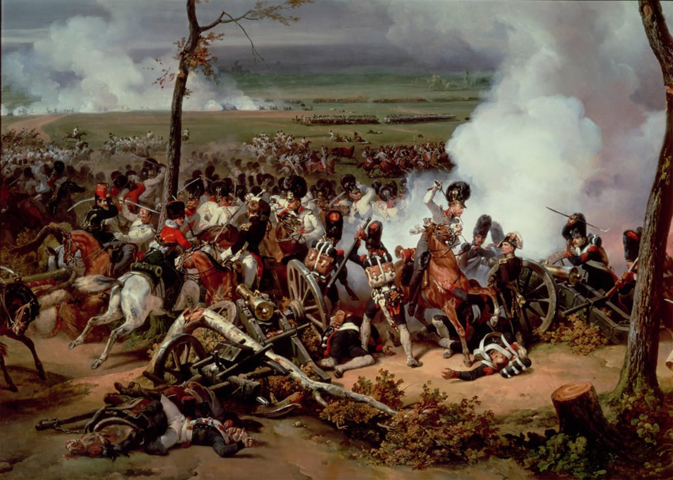 ARTXLXXBN Famous Painting Art Wall Decor Abstract Art Picture the Battle of Hanau by Emile Jean Horace Vernet Animal Pictures for Home Decor 60x90cm