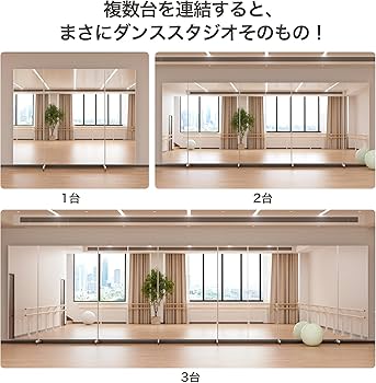 Amazon.co.jp: Brisafe 割れない 三面鏡 幅180cm×高さ180cm 三面鏡