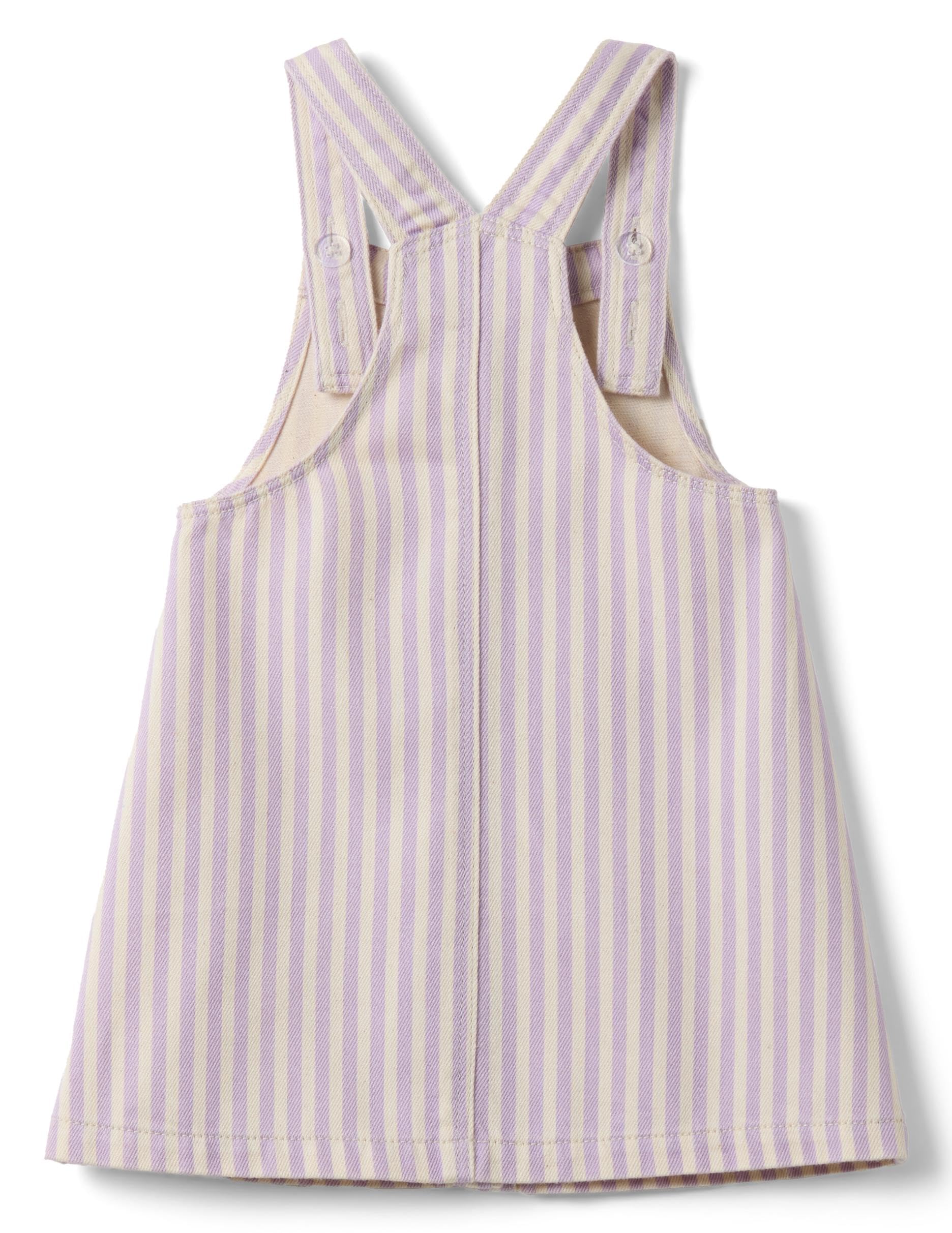 OVS Kids Salopette in Puro Cotone a Righe Multicolor da Bimba Regular Fit