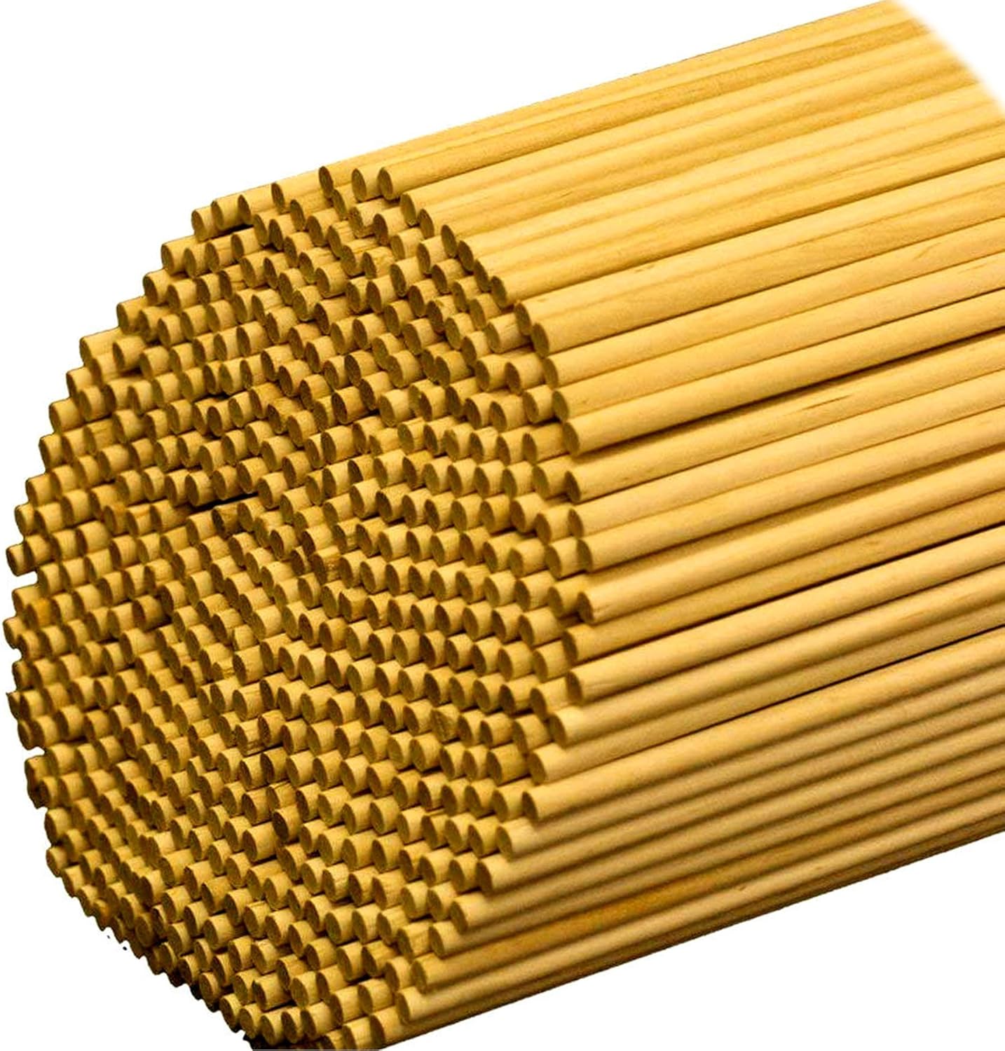 Pack of Bundle of 150 Pieces Birch Dowel Rods 12" Long 5/16" Diameter Wood Craft