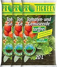 Profigreen Tomato Soil, Peat-Free with Sustainable Long-Lasting Fertiliser, Garden Soil with Natural Fertiliser for Tomatoes and Other Vegetables, Potting Soil with Soil Additive for Tomato Plants (60 Litres)