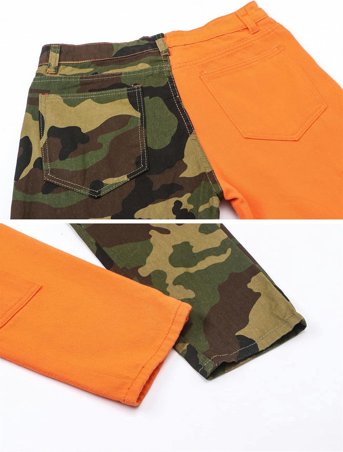 QZH.DUAO Men's Camo Denim Jeans - Image 6