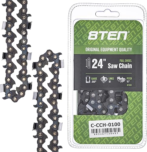 Vista 193 de 8TEN Cadena de motosierra para Husqvarna 254 455 340 351 353 350 55 455 Rancher Poulan Jonsered Echo 16 pulgadas .050 .325 66DL