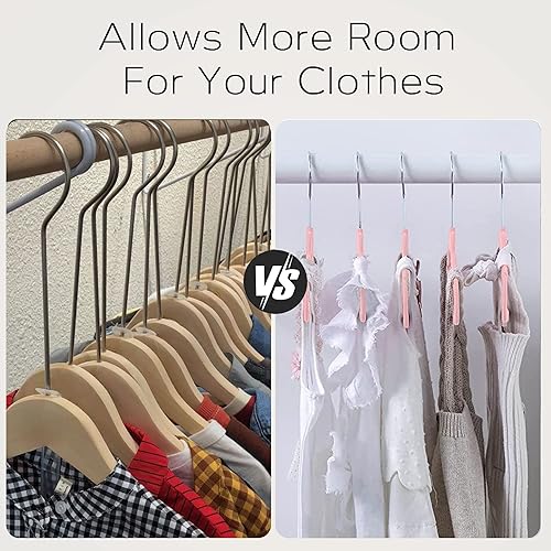 Miniatura 8 de Perchas de terciopelo de alta calidad con 70 perchas antideslizantes de terciopelo para bebés, perchas de ropa de terciopelo que ahorran espacio,