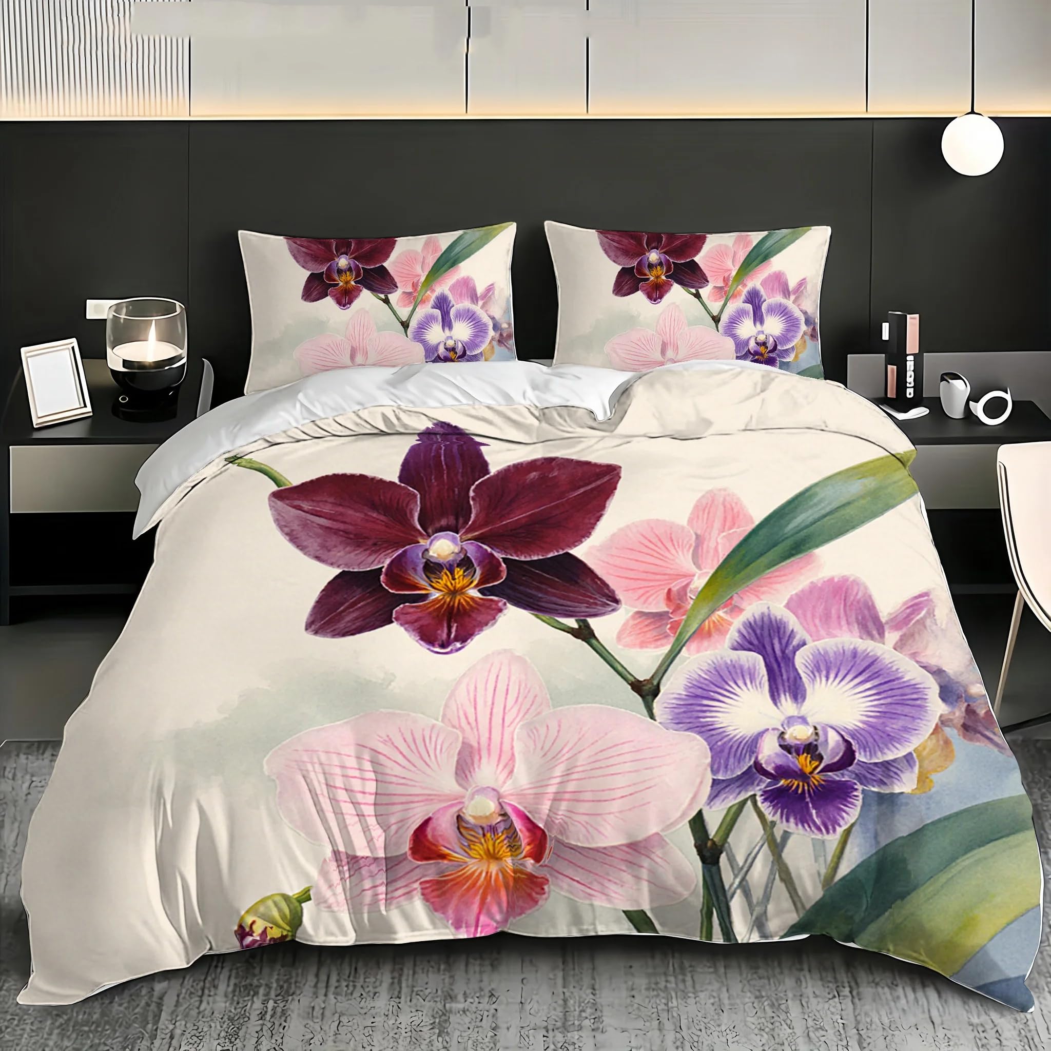 Housse de couette fermeture éclair 200x200 cm respirante et anti-plis