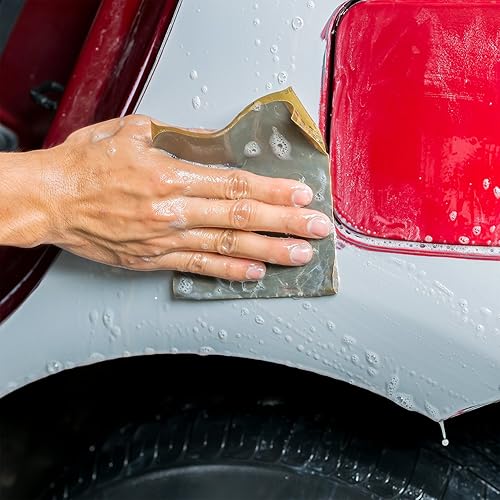 Miniatura 4 de Dura-Gold Hojas de papel de lija húmedo o seco de grano 220, 5-12 x 9 pulgadas, caja de 25 - lijado de corte medio, detalles, pulido automotriz,