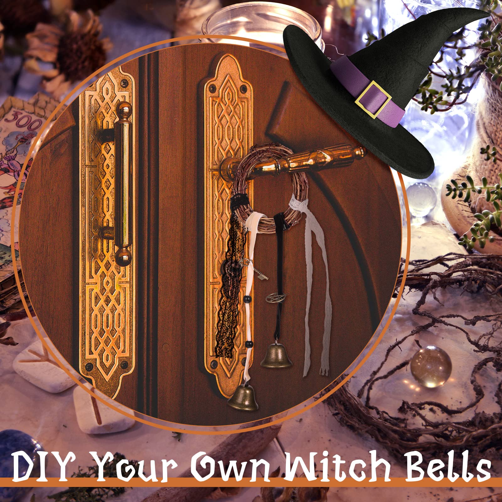 Baoblaze Hexenglocken Für Türknauf - Mystische Windspiele Für Zuhause