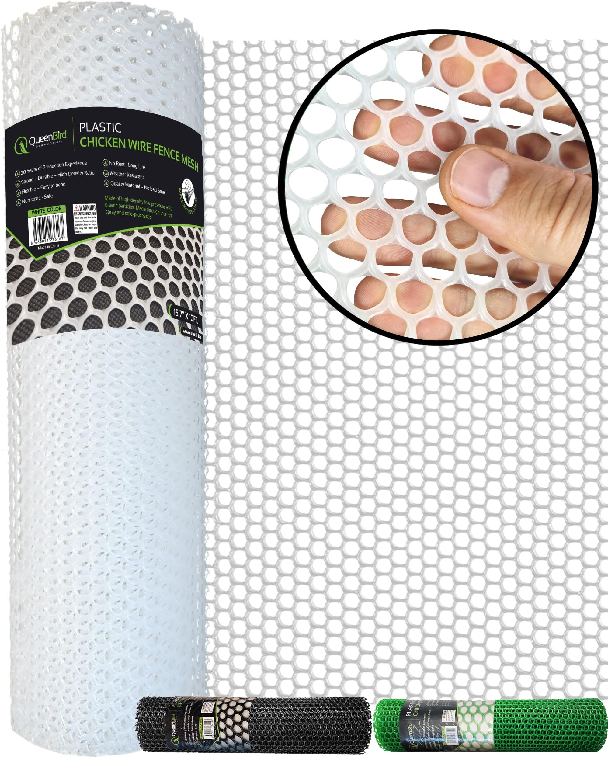 Plastic Chicken Wire Fencing, Black Chicken Wire mesh,15