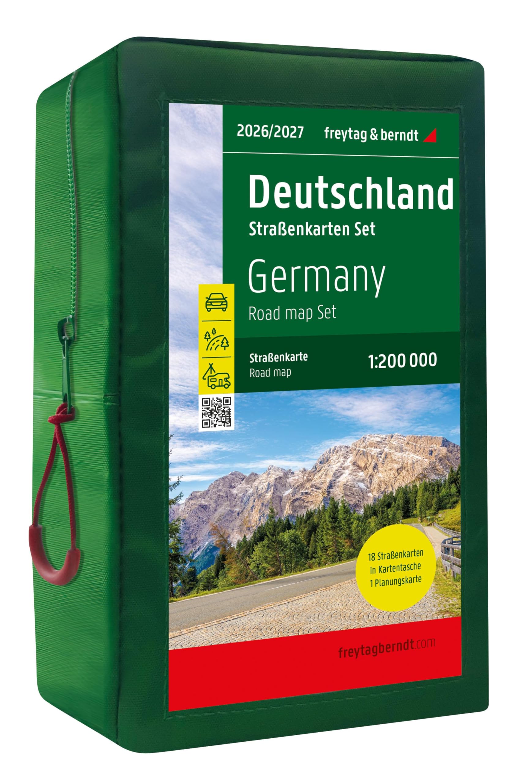 Germany Road Map Set 1:200.000, 2026/2027: 18 map set
