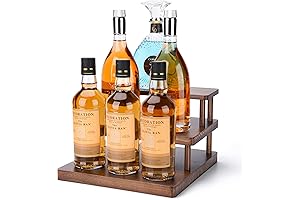 Decorative 3-Tiered Bar Shelf Stand for Liquor Display