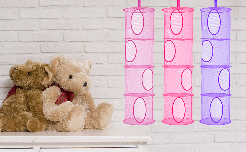 Livehitop 3pc Toys Storage Hanging Mesh Basket Chest Soft Teddy | Senegal
