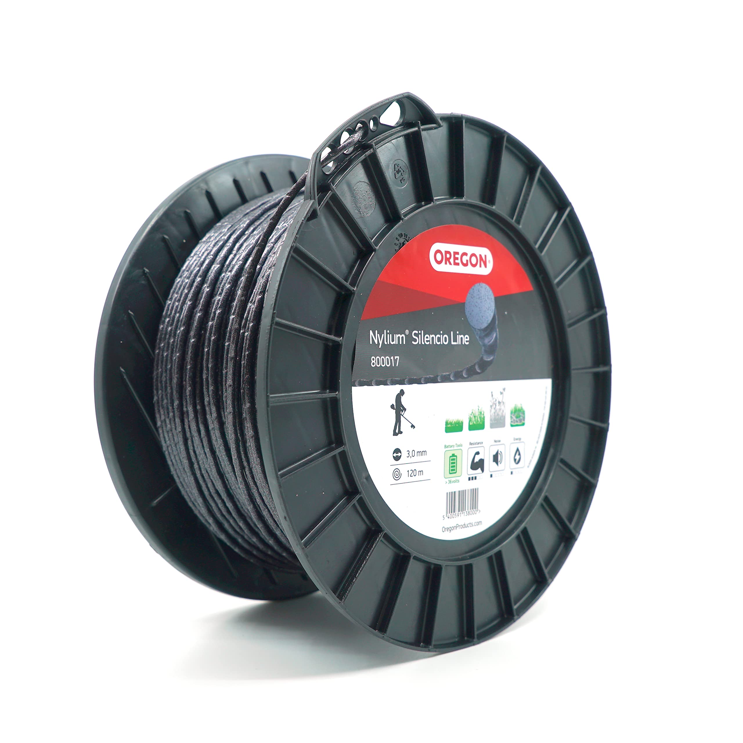 Oregon Round 3mm Strimmer Line with Aluminium Particles, Tackles Long Grass, Weeds & Thick Vegetation - Image 2
