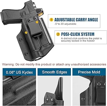 Amazon.com : IWB Kydex Holster - Compatible ONLY with Glock 19