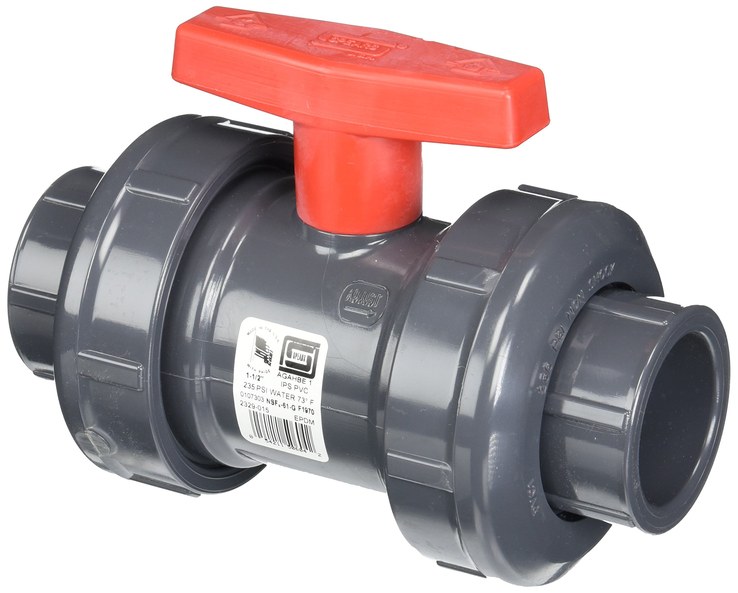Amazon.com: Spears 2329-015 PVC Schedule 80 True Union Ball Valves