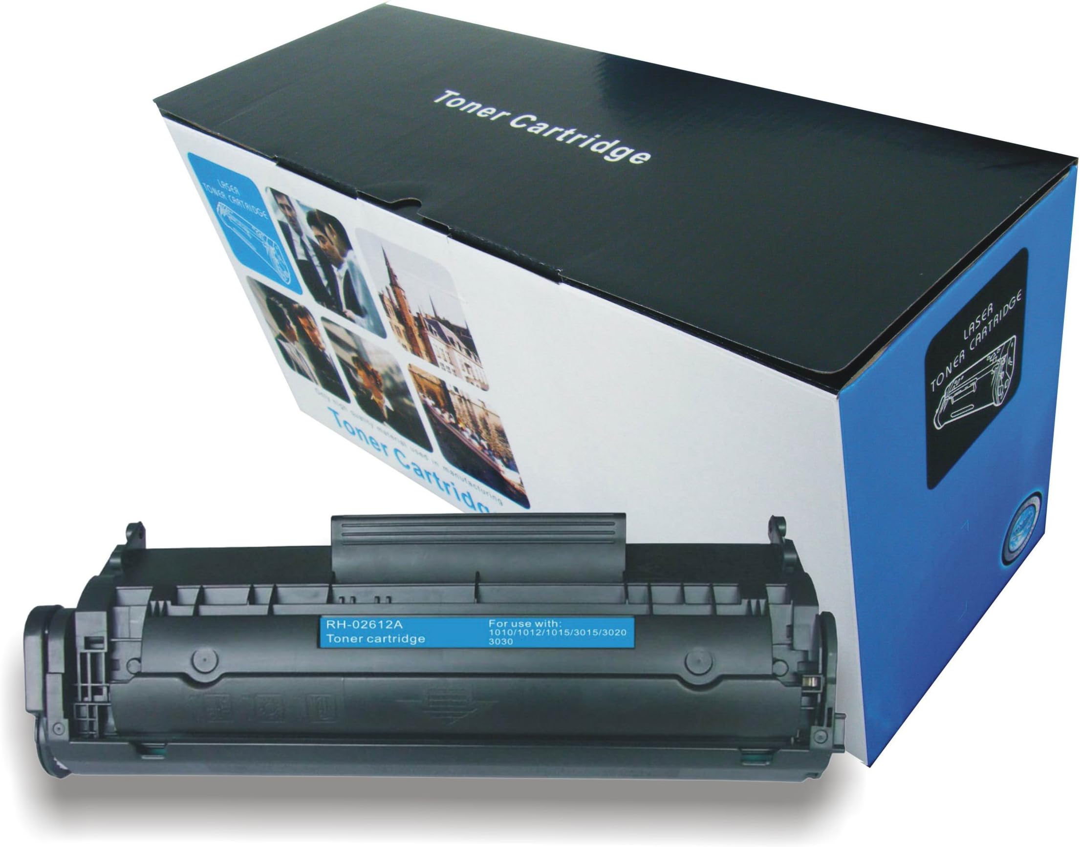 2 Pack New Compatible HP Q2612A /FX9/FX10/CRG 104/CRG 103 Black Toner For HP LaserJet Printers