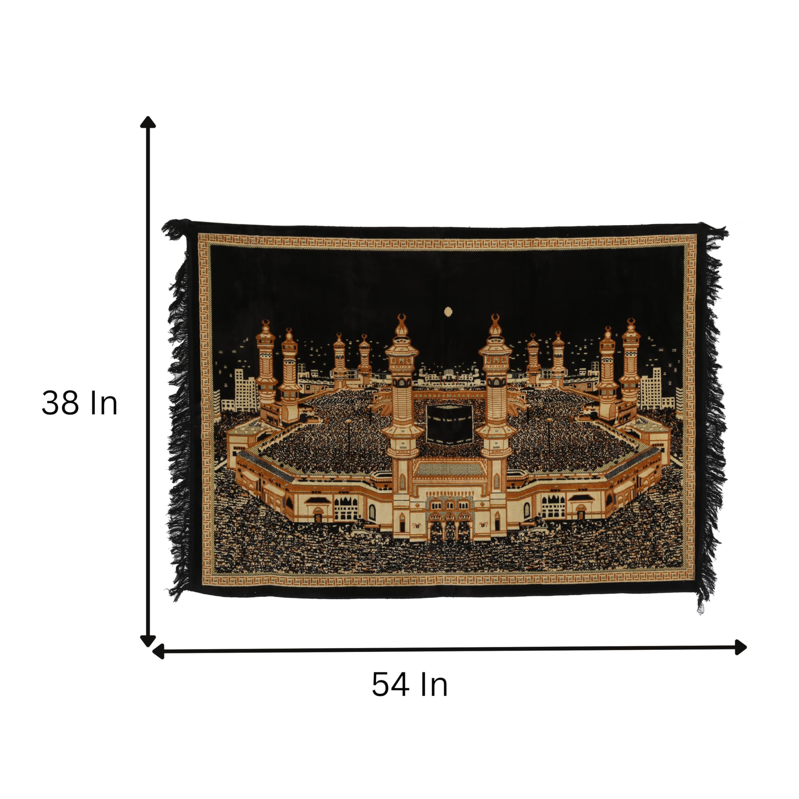 KhwajaDarbar Holy Mecca Kaba Sharif Wide Angle View Velvet Wall