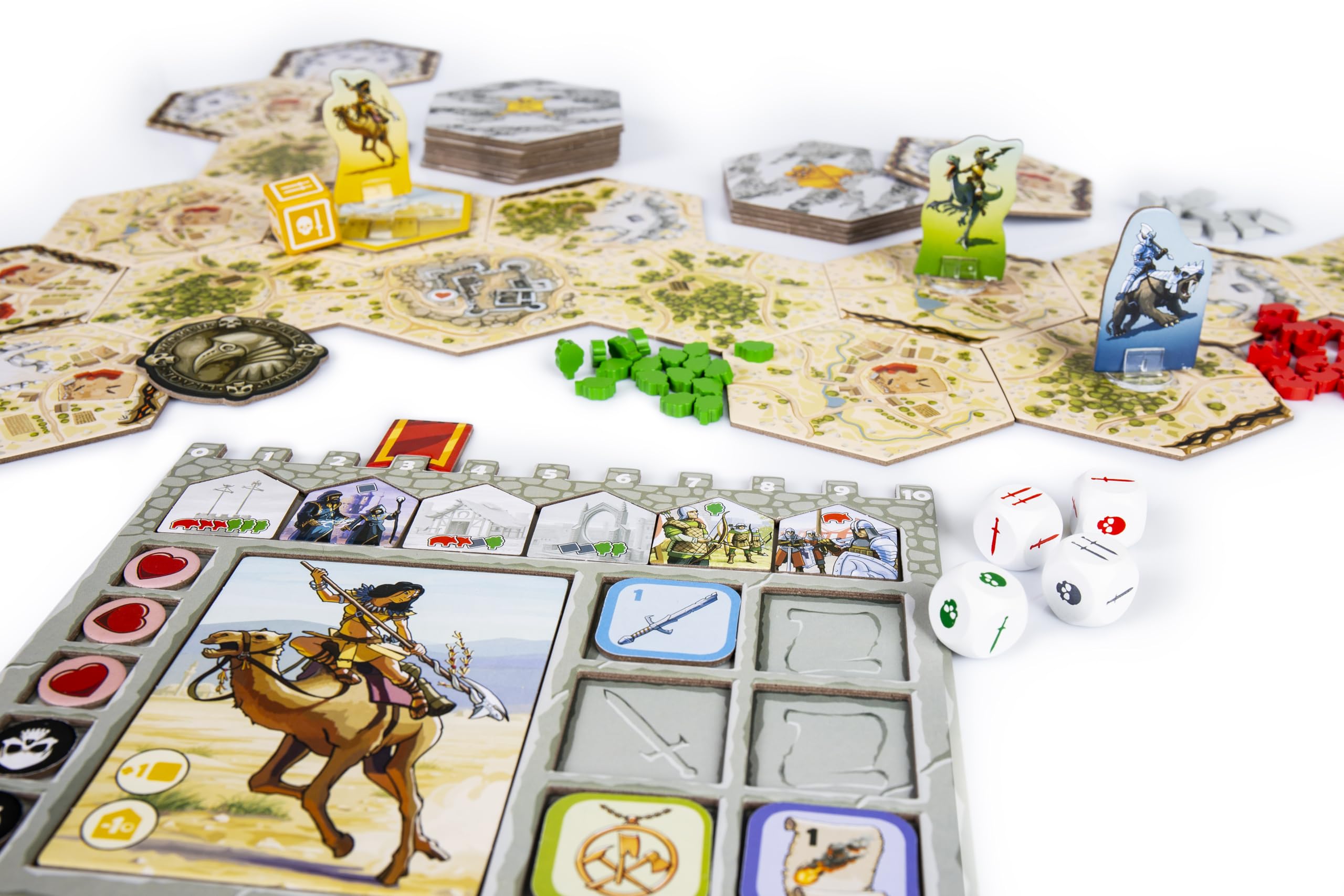 Karak 2 - Board Game - French Version, Brown, Green, Grey, Black, White, 7 cm x 30.6 cm x 0.1 cm - Image 3