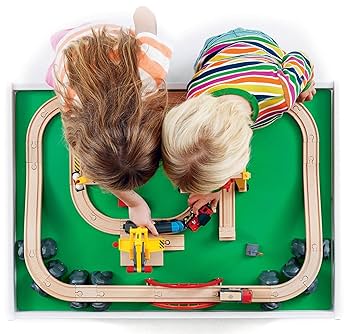 BRIO 木製プレイテーブル 緑・青 BRIO 木製プレイテーブル 緑・青 家具・インテリア 120cm×92cm