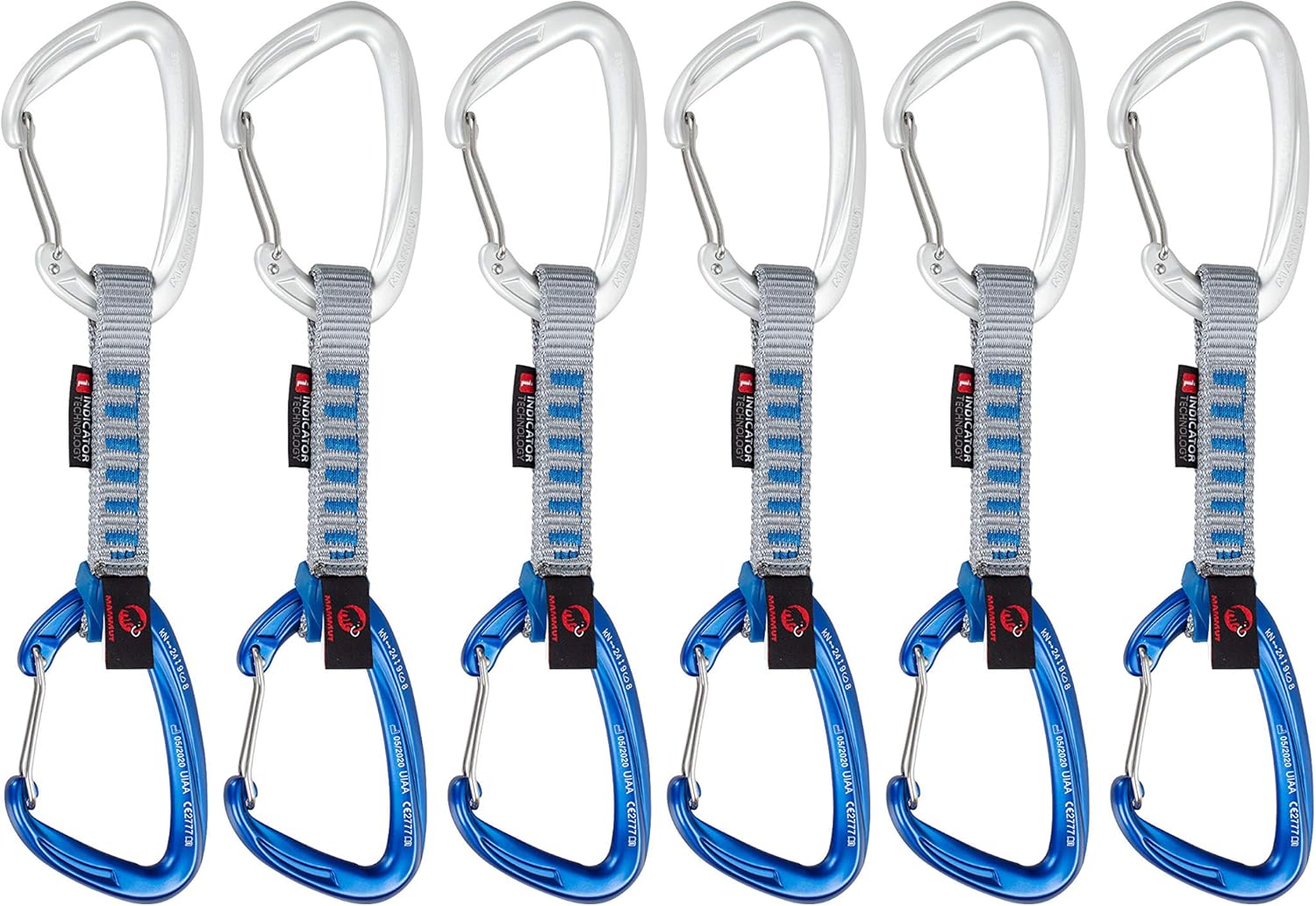 Mammut Crag Wire Indicator Quickdraw 6 Pack - Silver/Ultramarine 10cm : Sports & Outdoors