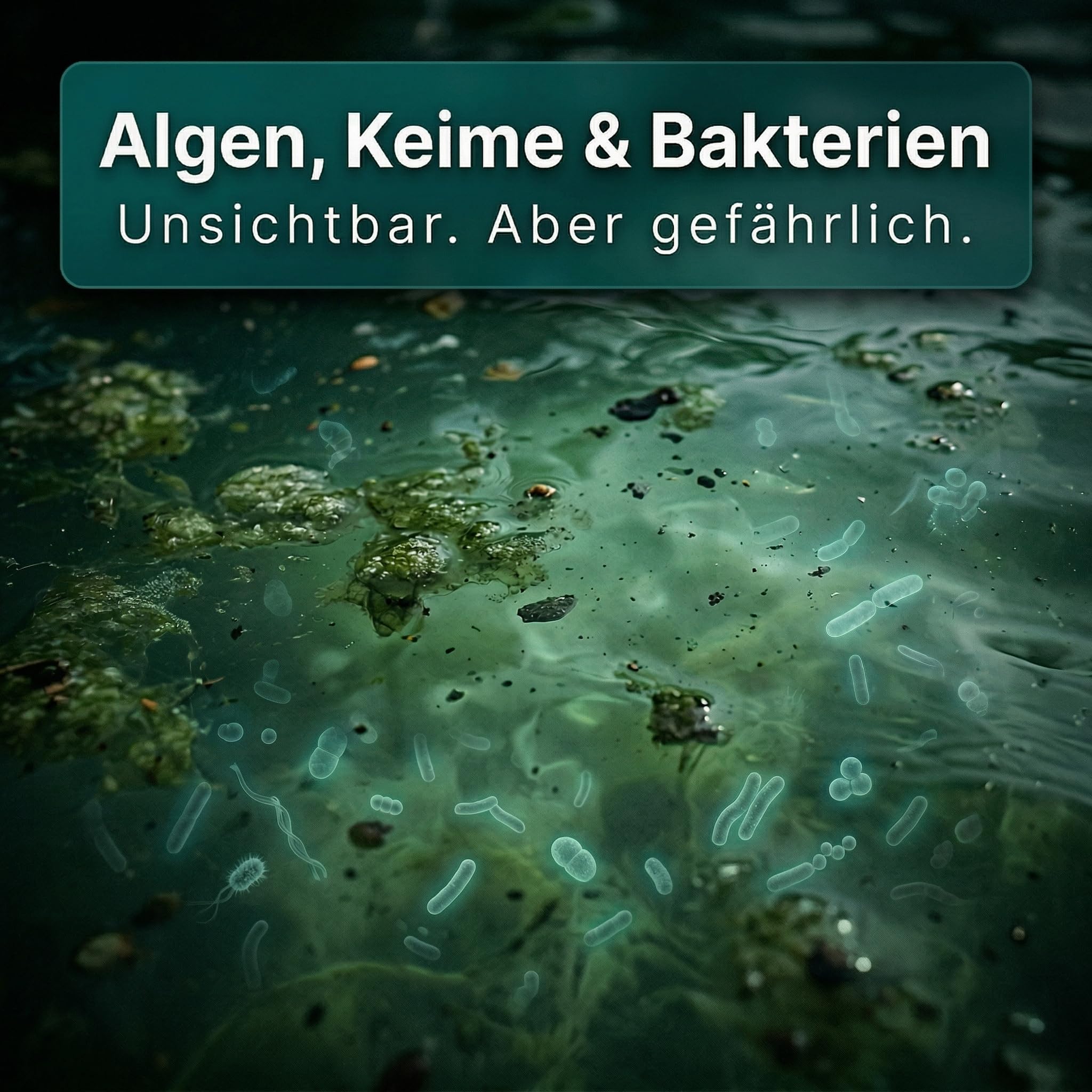 INOX® Algizid für Pool 10L – Flüssiger Algenvernichter mit Klareffekt | Hochwirksames Pool Reinigungsmittel gegen Algen, Bakterien & Keime