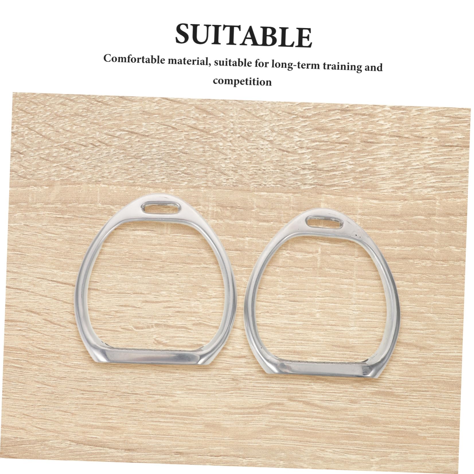 Estribo de Silla de Montar Inglés, Estribo Ecuestre de Aleación de Aluminio, Plata, Fácil de Limpiar, Comodidad y Reducción de Fatiga, para Caballo y Silla de Montar, Equitación