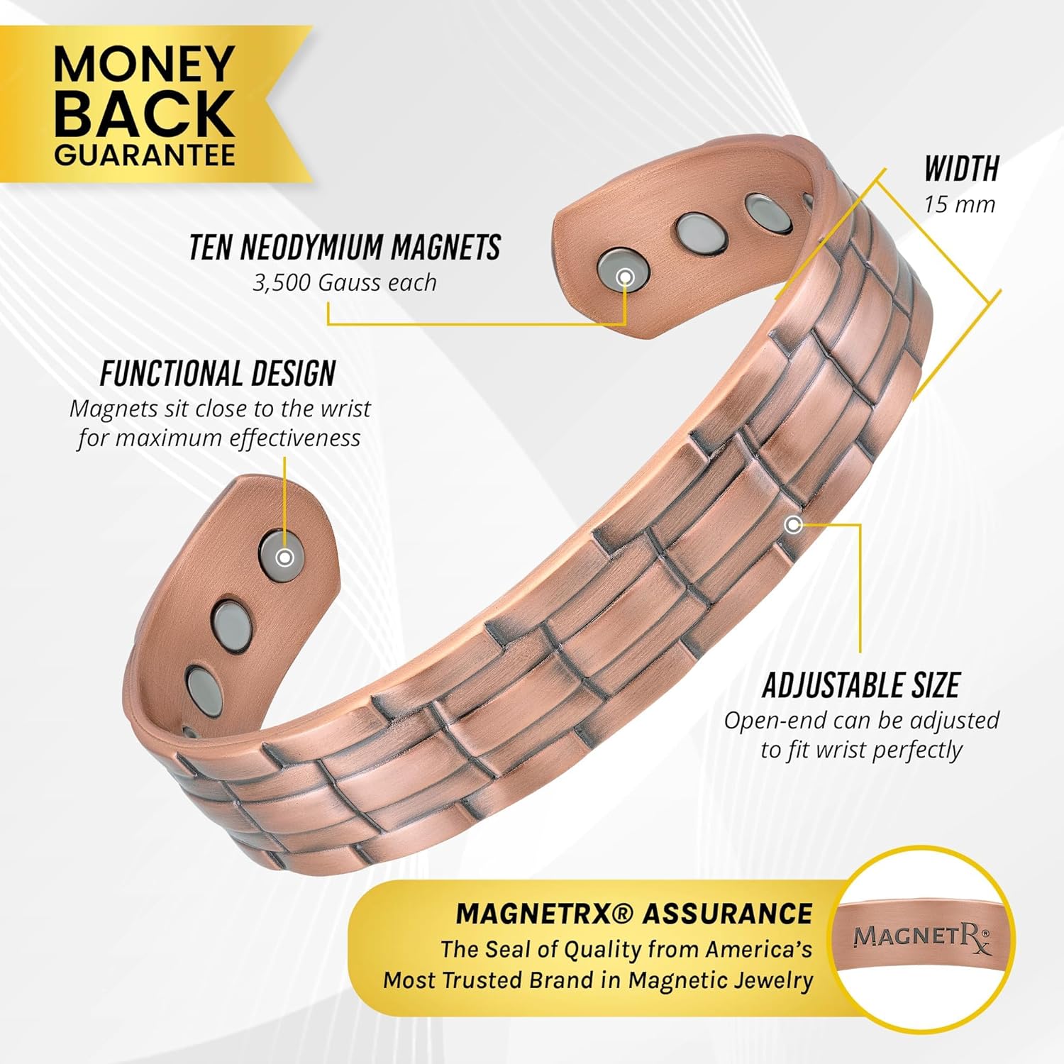 MagnetRX® Magnetic Copper Bracelets for Men – Bhutan Ubuy