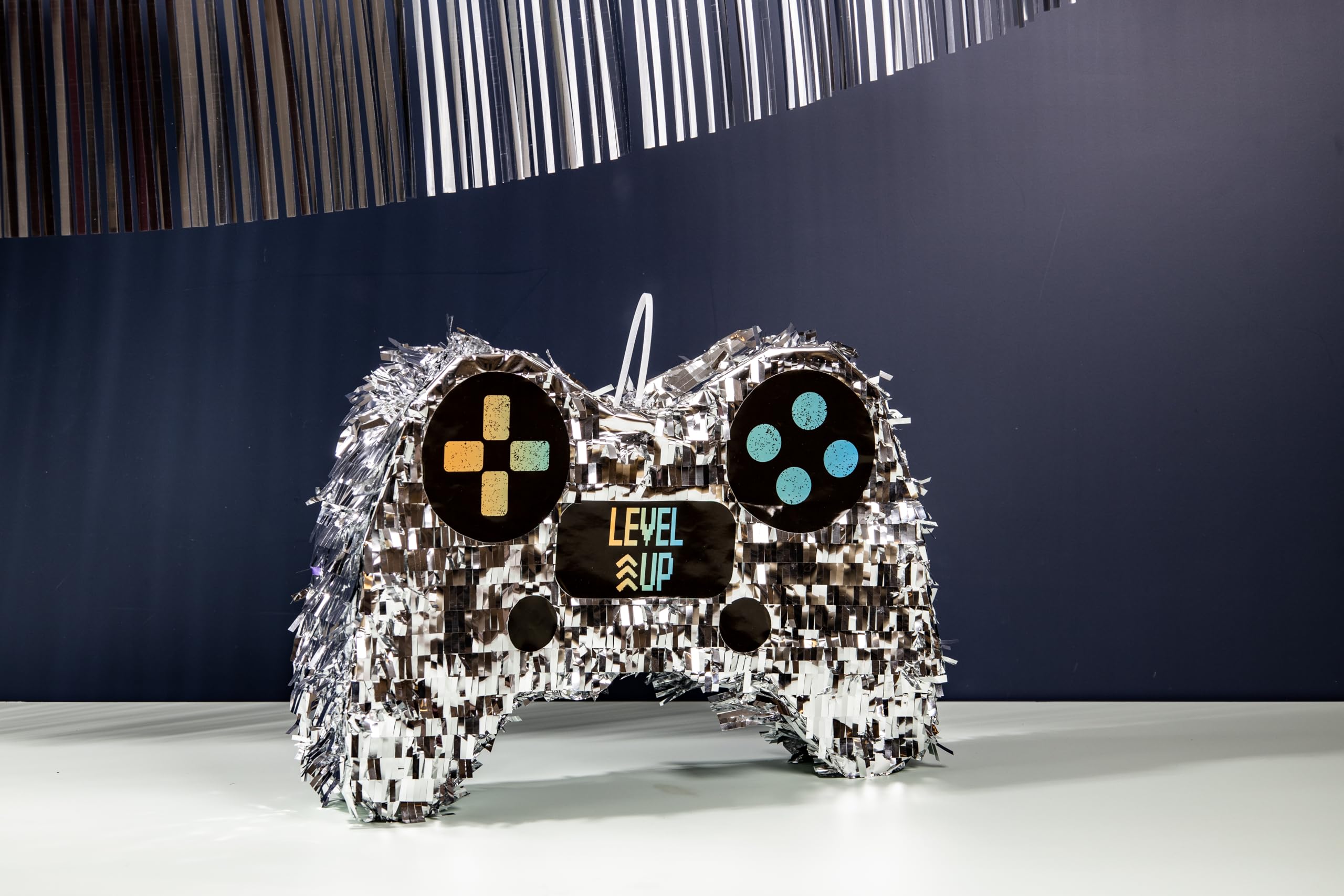 Folat 24972 Decoración de Fiesta de videojuegos - Piñata - Subir de Nivel - 31 x 45 x 10 cm - Decoraciones para fiestas de juegos de cumpleaños Gaming