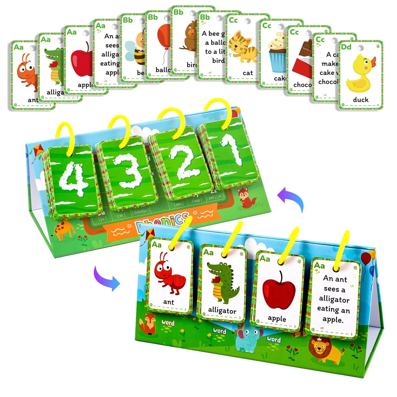 Sentence Building Flash Cards for Kids Ages 38 | 114pcs Language Learning Game with 26 Sentence Cards | Speech Therapy, Special Education, Homeschool & Classroom Supplies