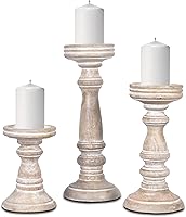 Vista 11 de Lainon Portavelas para velas de pilar (negro, juego de 3) – Juego de portavelas de metal negro hecho a mano – Pilar de metal para centro de mesa