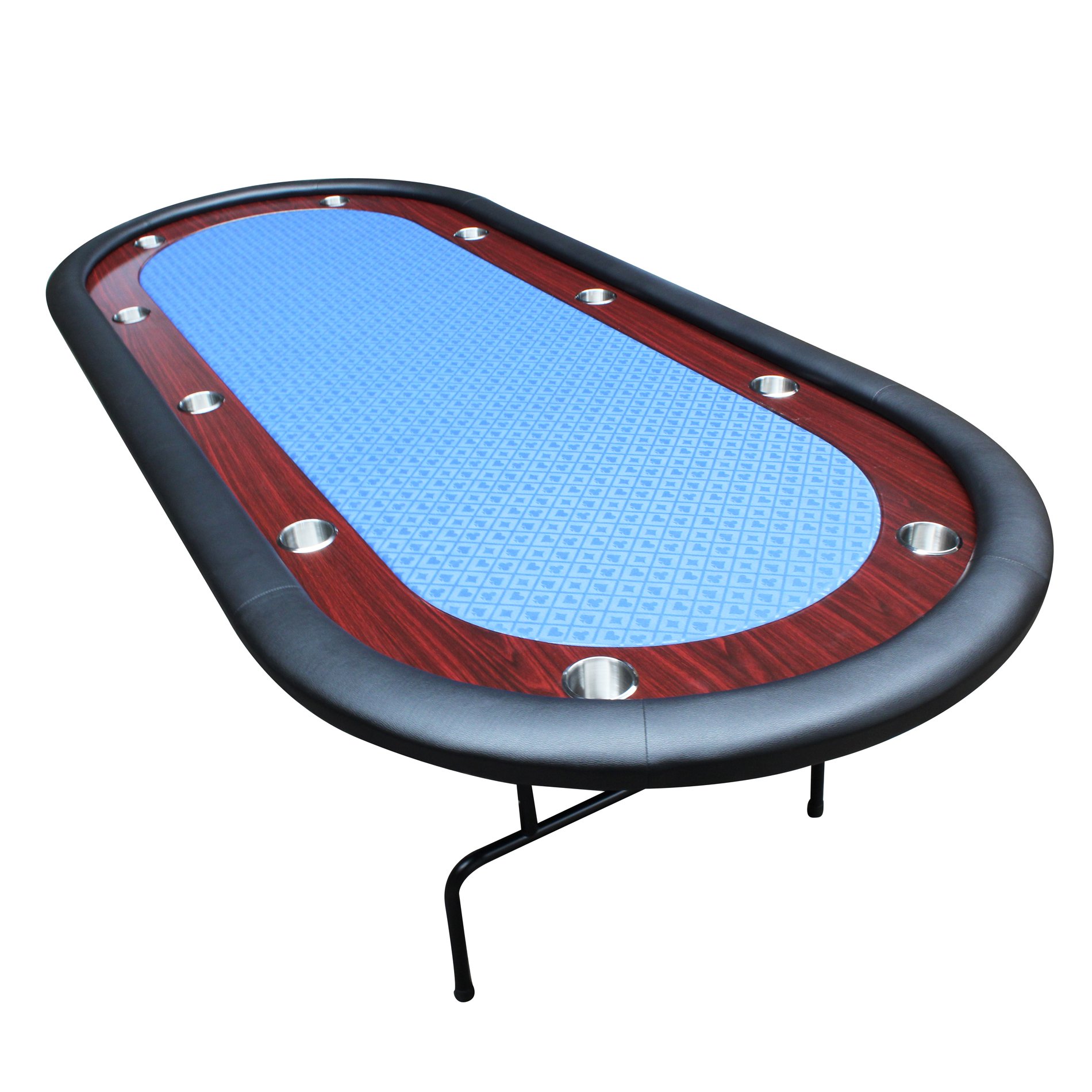 IDS Online Poker 96" Light Series Poker Table Blue
