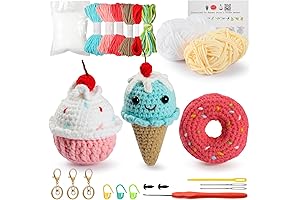 YUXUEWEN Crochet Kit for Beginners Kids: Master the Art of Crocheting with...