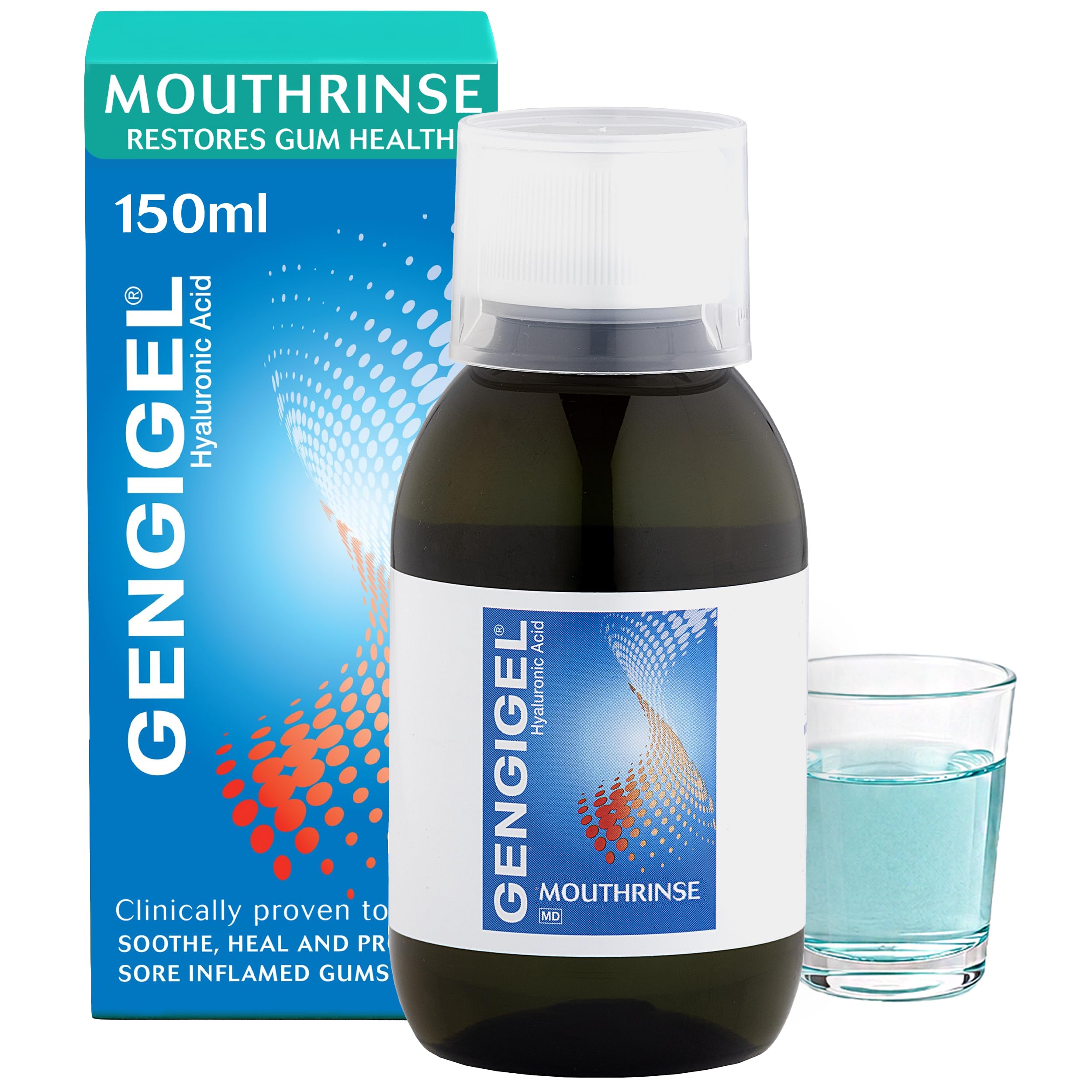 Gengigel Mouthwash 150ml, Hyaluronic Acid Mouth Ulcer Treatment