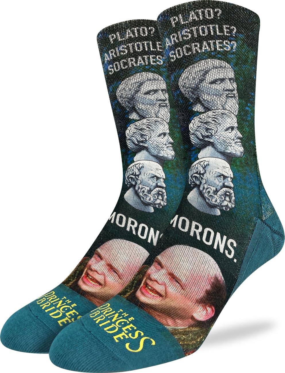 Good Luck Sock Men's The Princess Bride Socks, Adult, The Princess Bride, Morons, One Size