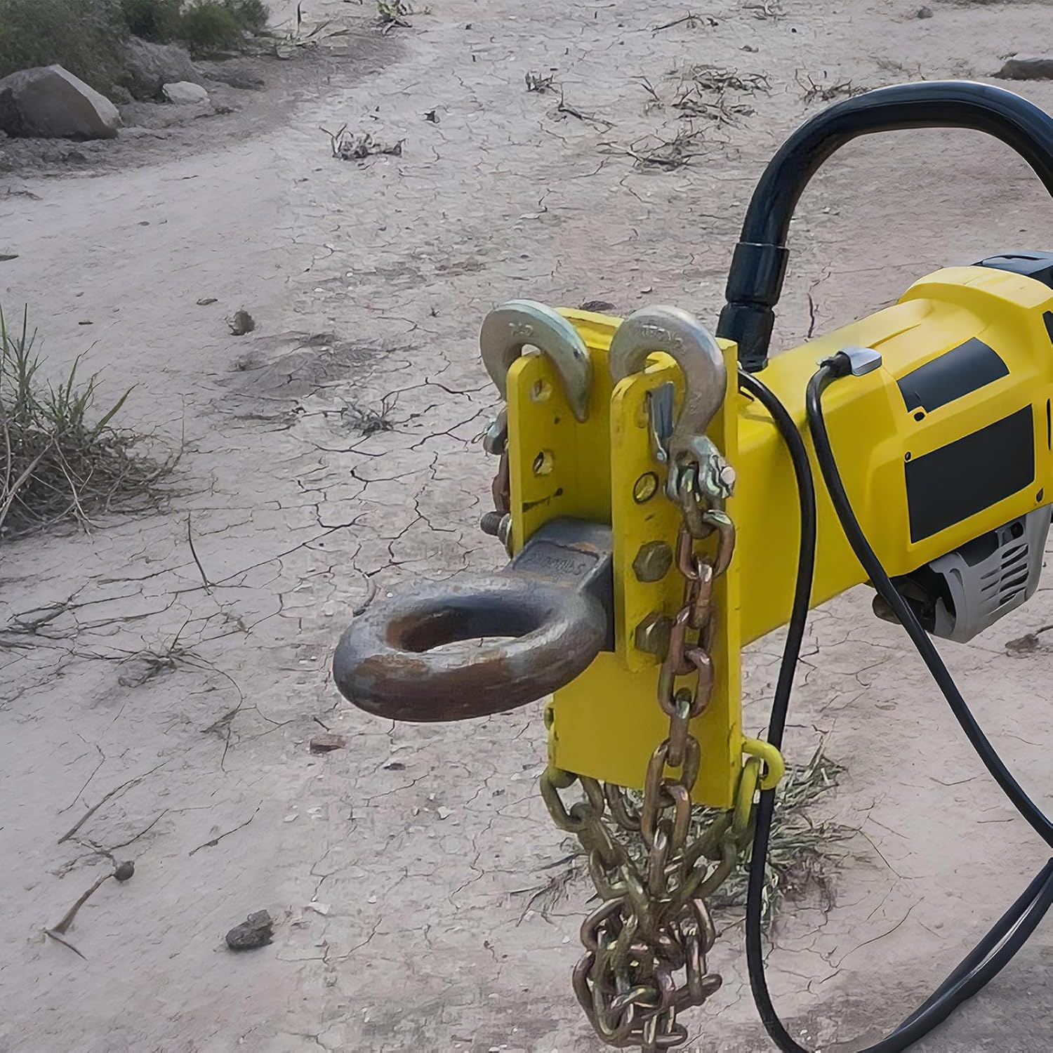3 Inch Pintle Hitch Lunette Ring 24000Lbs for Channel Bracket Mount Trailer
