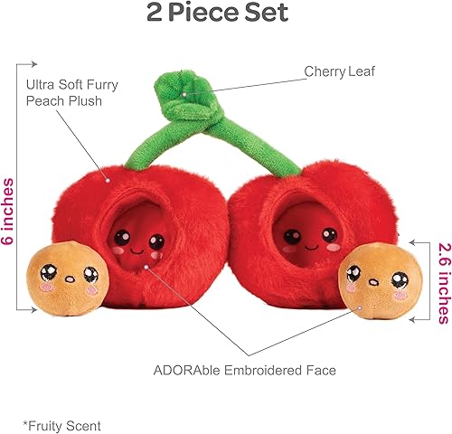 Miniatura 4 de Adora Peluche de fruta de cerezo - Recolector de cereza de felpa fresca - 6 pulgadas (22079)