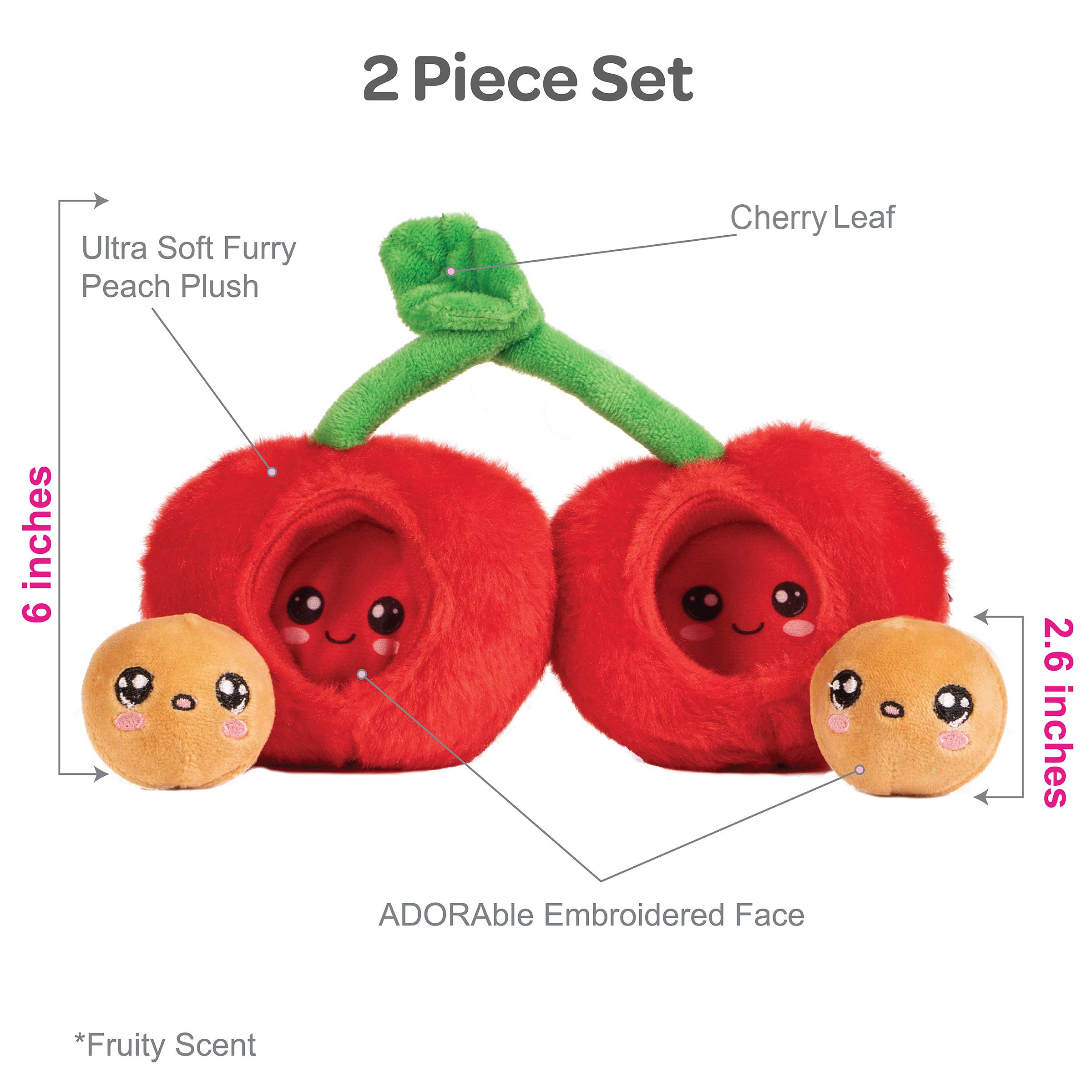 Adora Soft & Squishy Cherry Fruit Plush, Farm Fresh Scented Plush