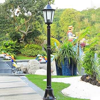 モダンでシンプルな柱ランプ、屋外街路照明、庭、パティオ、通路
