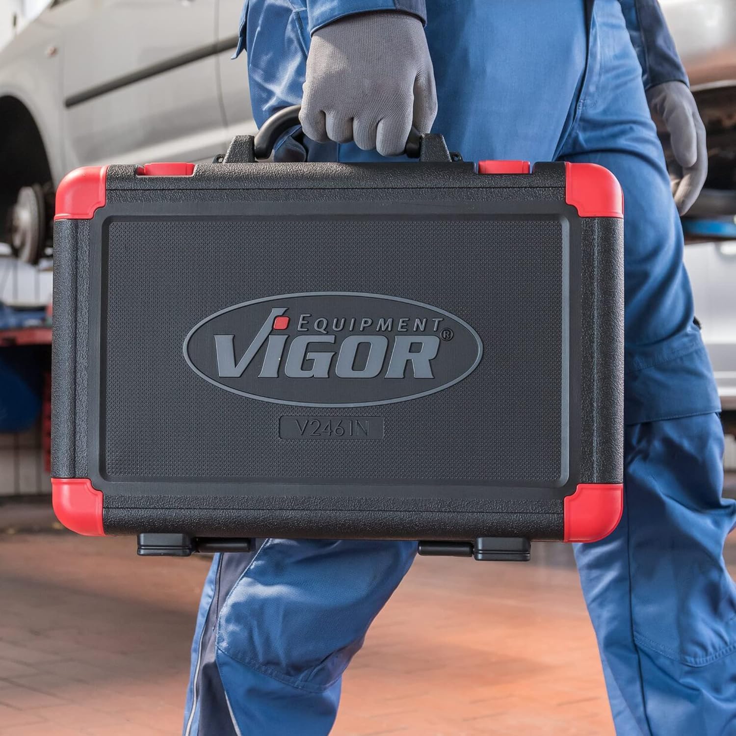 ViGOR V2461N Steckschlüssel-Satz I 172-teilig, mit Umschaltknarre und Verlängerungen, verschiedene Bits und Steckschlüssel I umfangreiches Nuss-Kasten-Set für Handbetätigung | 9700 g, 164-teilig , 0,8 x 4 – 1,2 x 7 · 1,3 – 32 · E4 – E22 · PH0 – PH2 · PZ0