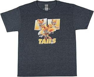 Seven Times Six Sonic The Hedgehog 2 Boy's Tails Miles Prower Kids Graphic Print T-Shirt