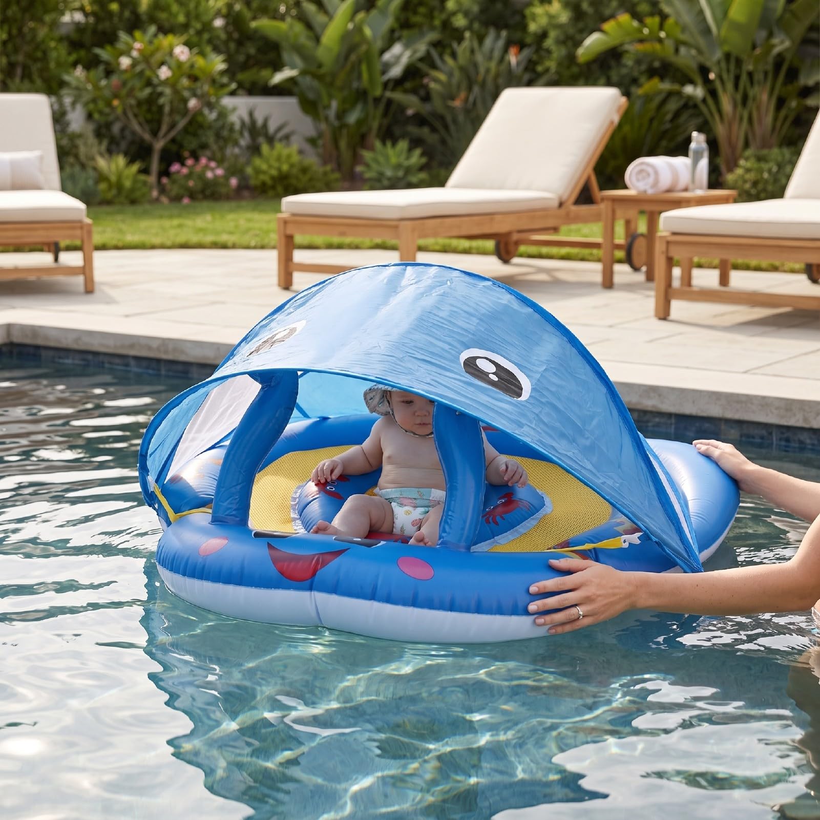 Aufblasbarer Baby Schwimmring, Schwimmhilfe für Säuglinge, 125,00x103,00x1,00cm, for Babys und Kleinkinder