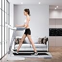 Kobo Treadmill Stainless-Steel 2.5 HP - 5 HP Peak DC Motorised Treadmill for Home Use with Bluetooth Connectivity APP, Free Installation Assistance (White) gallery image