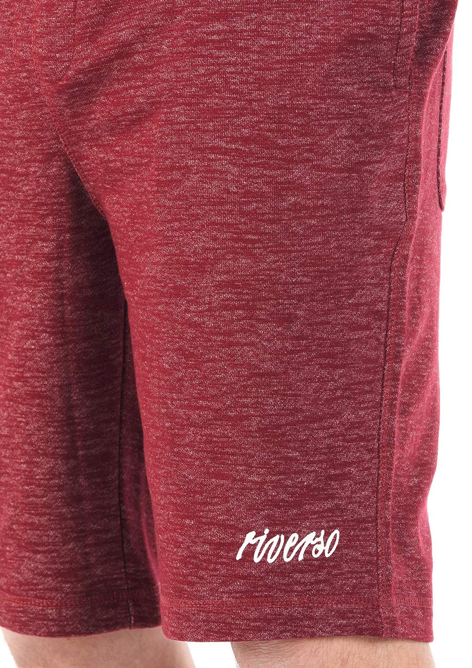 riverso Męskie szorty dresowe RIVMike 2 szt. krótkie spodenki bermudy, letnie spodenki sportowe, bawełna, czarny, niebieski, czerwony, oliwkowy, szary, S M L XL 2XL 3XL 4XL 5XL