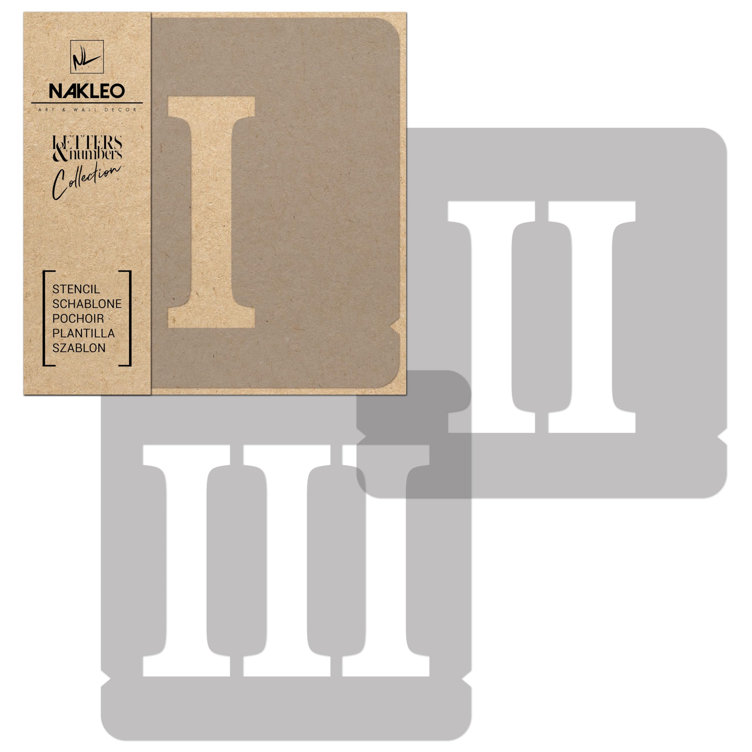 Stencil Per Lettere E Numeri Riutilizzabili - Set Da 42 Pezzi Con Alfabeto Maiuscolo - Ideale Per Fai Da Te, Decorazioni E Lavoretti Creativi - Foto 10